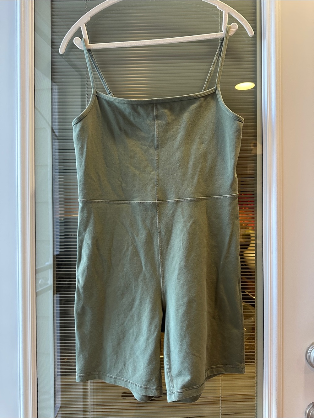 Wilfred Free Aritzia Casual Olive Green Romper